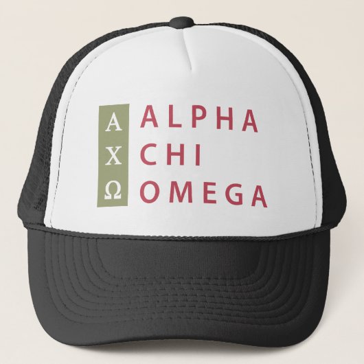 Casquette Alpha Chi Omega | Logo Empilé (Devant)