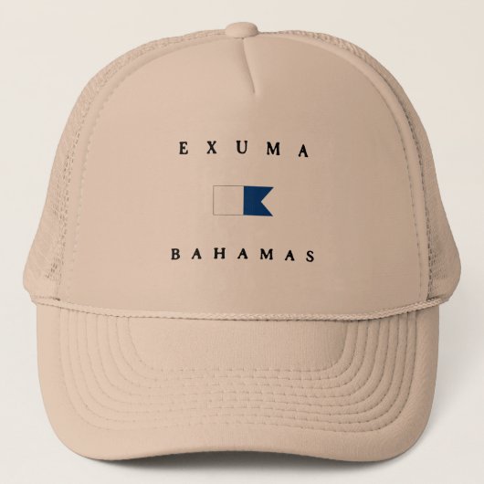 Casquette Alpha drapeau de piqué d'Exuma Bahamas (Devant)
