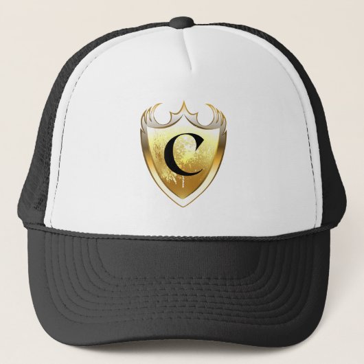 Casquette Alpha Monogramme C Lettre Artistique Style quotidi (Devant)