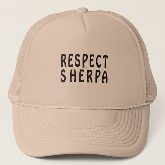 Casquette Alpinisme "respectez Sherpa" (Devant)