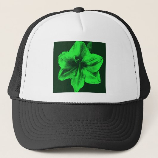 Casquette Amaryllis vert (Devant)