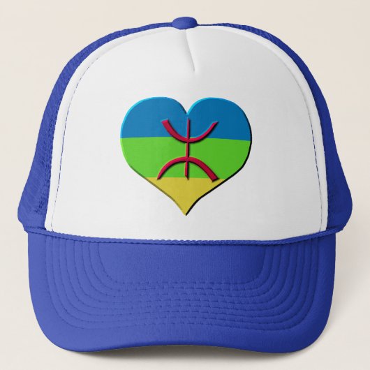 Casquette Amazigh de coeur, kabyle, berbere (Devant)