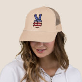 casquette America signe V comme victoire (En situation)