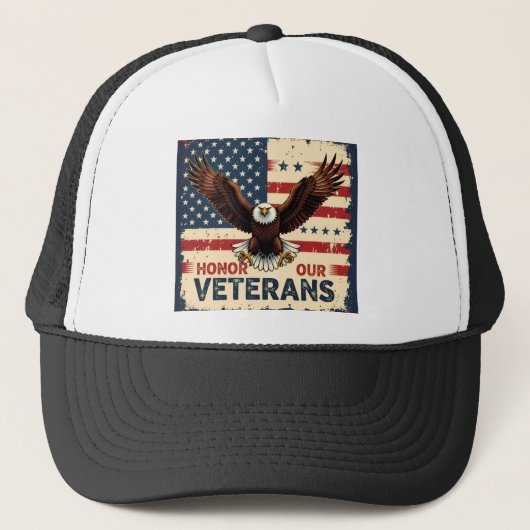 Casquette American Eagle Honor Our Veterans Trucker Hat (Devant)
