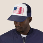 Casquette American Flag Hat - USA - Patriotic<br><div class="desc">USA - United States of America - Flag - Patriotic - Independence Day - July 4th - Customizable - Choose / Add Your Unique Text / Color / Image - Make Your Special Gift - Resize and move or remove and add elements / image with customization tool. You can also...</div>