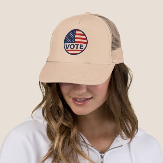 Casquette American Flag Vote Simple (En situation)