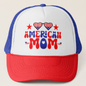 Casquette American Mom Happy 4 juillet (Devant)