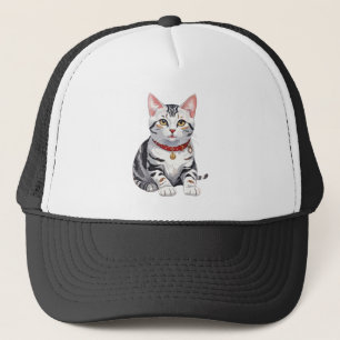 Casquette American Shorthair heureux