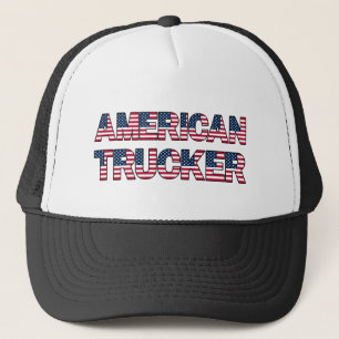 Casquette American Trucker Lettres Drapeau Patriotic Road