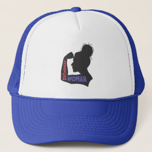 Casquette American Woman gris foncé