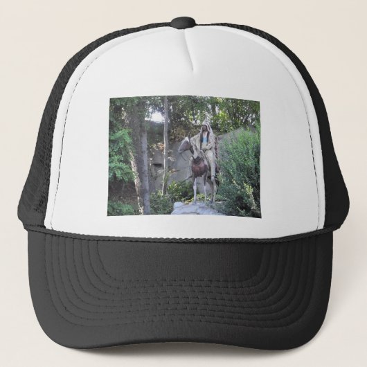 Casquette Amérindien Chef avec image de cheval (Devant)