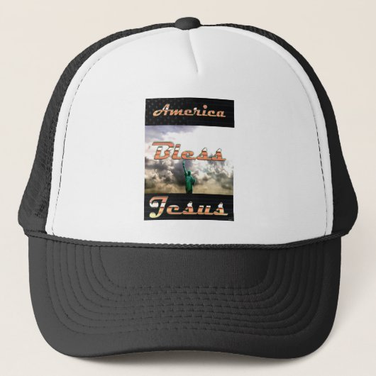 Casquette Amérique Béni Jésus (Devant)