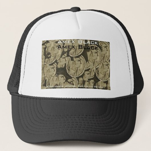 Casquette amex noir (Devant)