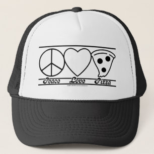 Casquette Amour et pizza de paix