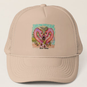 Casquette Amour Flamant rose