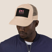 Casquette amour paix espoir oeil cancer du sein (En situation)