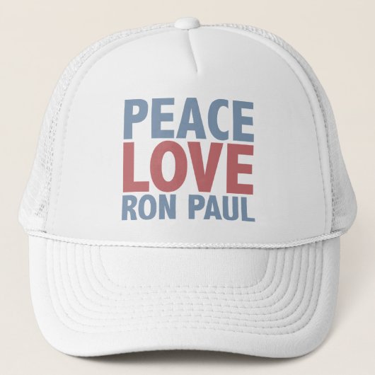 Casquette Amour Ron Paul de paix (Devant)