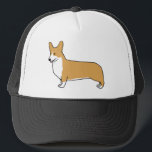 Casquette Amoureux des chiens mignon du corgi | de Gallois<br><div class="desc">Casquette du camionneur d'un amant frais de corgi. Dessin original de corgi d'un Gallois de Pembroke. La taille unisexe adapte la plupart des ados et adultes.</div>