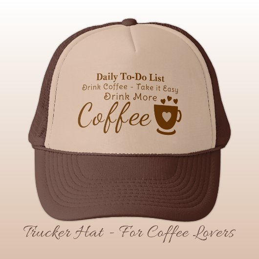 Casquette Amoureux du café, prenez les choses calmement marr