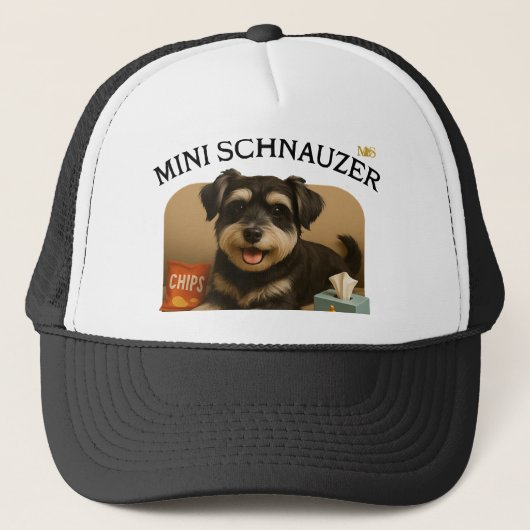Casquette Amoureux du Mini Schnauzer (Devant)