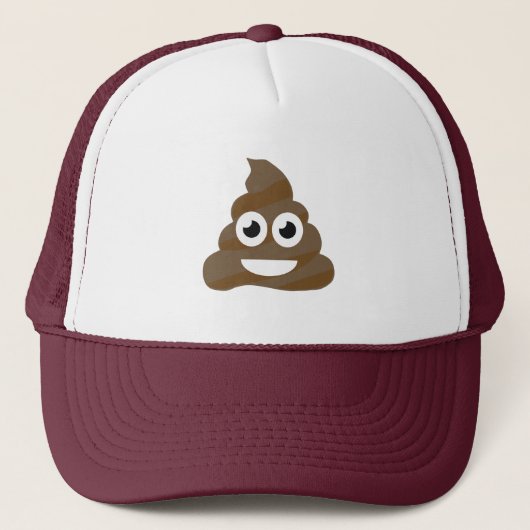 Casquette Amusante petite poop Emoji (Devant)