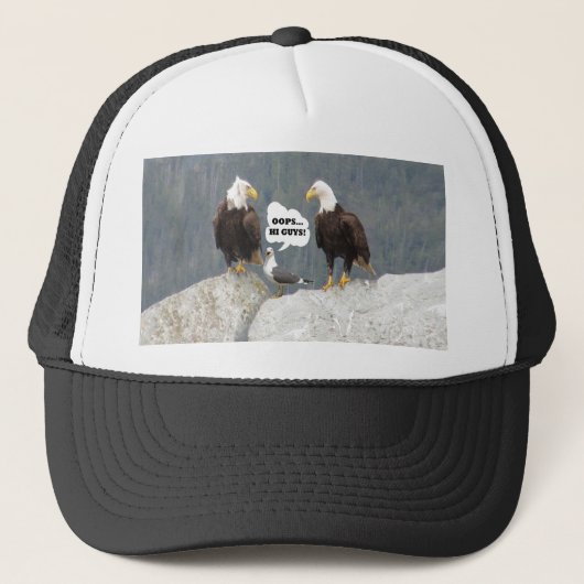Casquette Amusants aigles et mouettes (Devant)