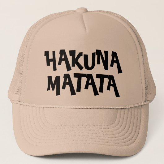 Casquette Amusement Hakuna Matata (Devant)