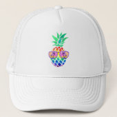 Casquette Ananas arc-en-ciel cool (Devant)