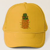 Casquette Ananas de Noël tropical (Devant)
