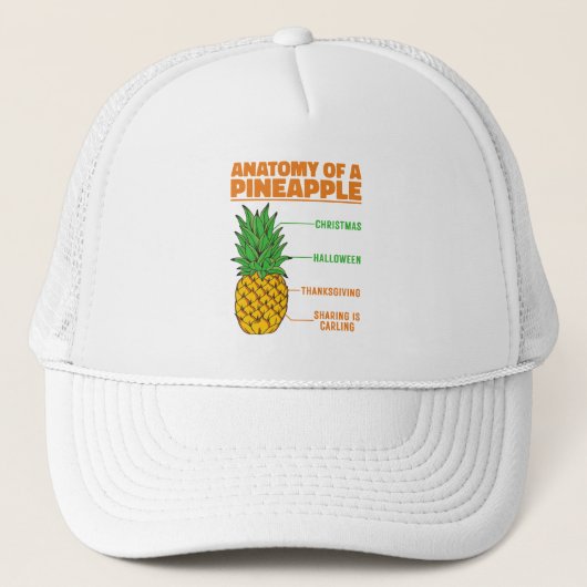 Casquette Anatomie D'Un Ananas Amateurs Vacances Cool De Fam (Devant)