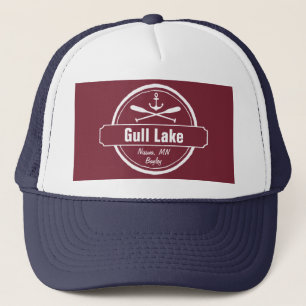 Casquette Ancrage de Gull Lake Minnesota, ville de pagaies e