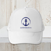 Casquette Ancre de bateau moderne Monogramme
