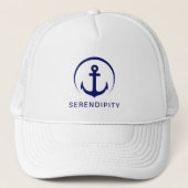 Casquette Ancre de bateau moderne Monogramme (Devant)