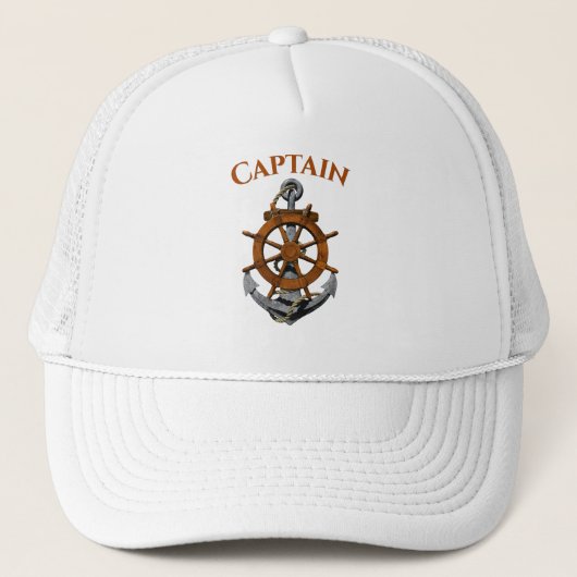 Casquette Ancre et capitaine nautiques (Devant)