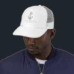 Casquette Ancre marine du capitaine blanc Marine Grey<br><div class="desc">Ancre marine du capitaine blanc Marine Grey</div>