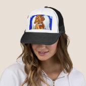 Casquette Ange Dachshund (En situation)