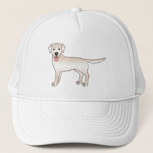 Casquette Anglais Cream Labrador Retriever Dessin Chien (Devant)