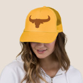 Casquette Animal de Mammalia de klaxons de Taureau de bison (En situation)