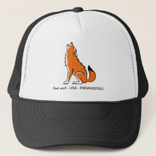 Casquette Animal en voie de disparition - WOLF rouge - Guerr
