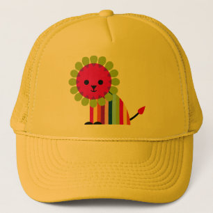 Casquette Animal mignon de bande dessinée de chat heureux d