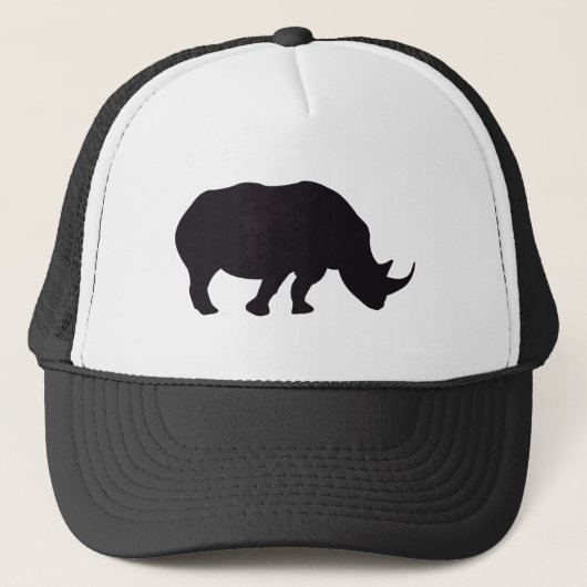 Casquette Animal noir de rhinocéros (Devant)