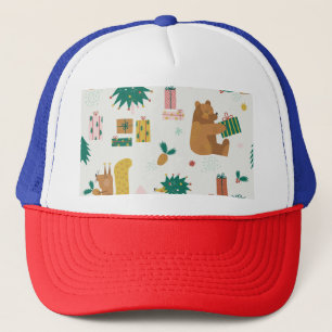 Casquette Animaux de la forêt de Noël : Vibe Vintage