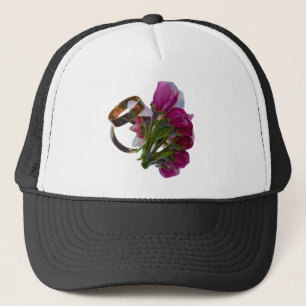Casquette Anneaux et fleurs mariages