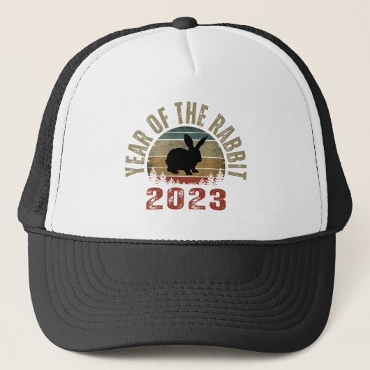 CASQUETTE ANNÉE DU RABBIT 2023 TRUCKER HAT (Devant)