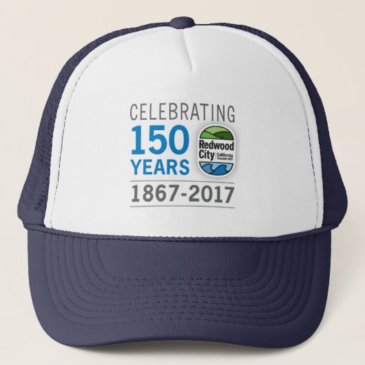 Casquette Anniversaire de Redwood City 150th (Devant)