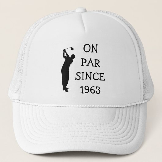 Casquette Anniversaire Golfer Funny 60e heureux papa Par (Devant)