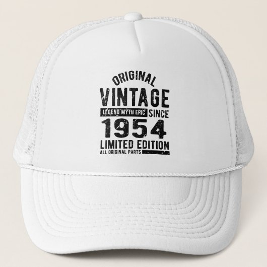 Casquette Anniversaire Vintage en 1954 (Devant)