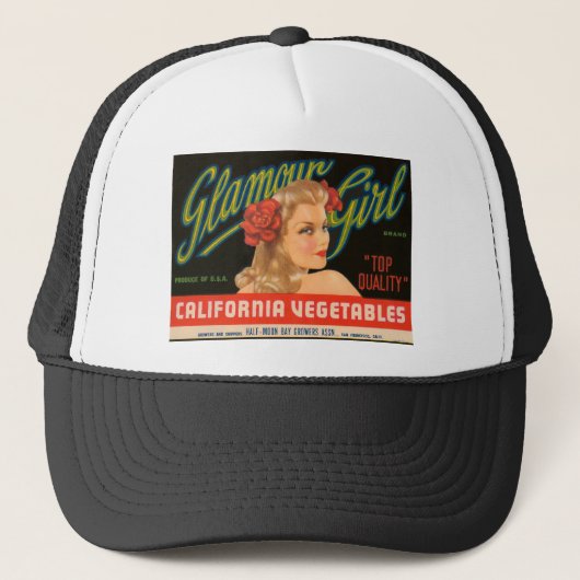 Casquette Annonce de cru de légumes de la Californie de (Devant)