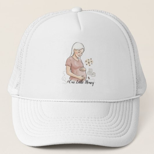 Casquette Annonce de grossesse Maman Bee Mignonne (Devant)
