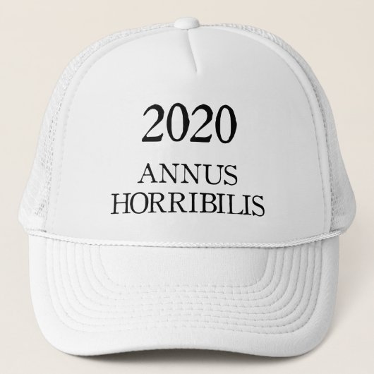 Casquette Annus Horribilis 2020 Année Horrible latine (Devant)